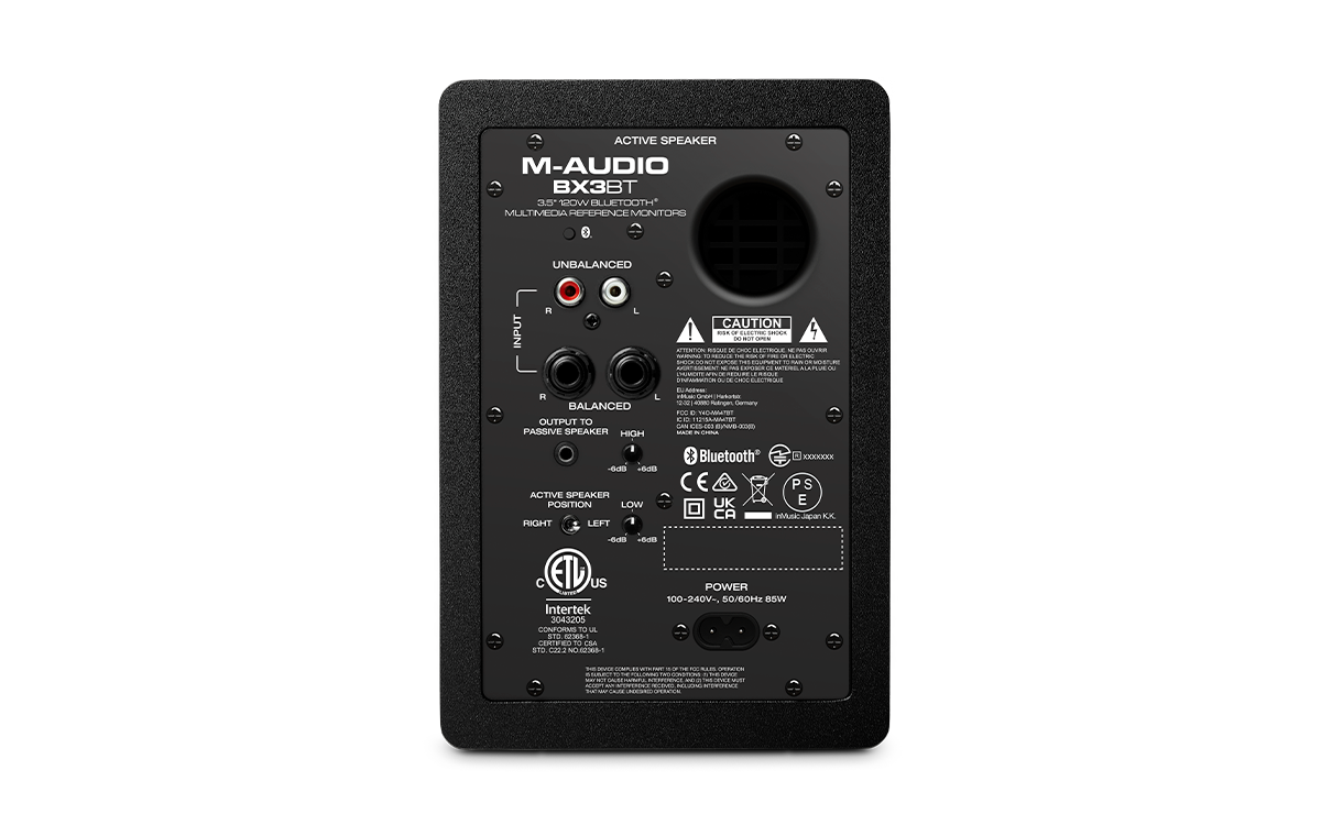 製品情報：BX3 BT：M-AUDIO