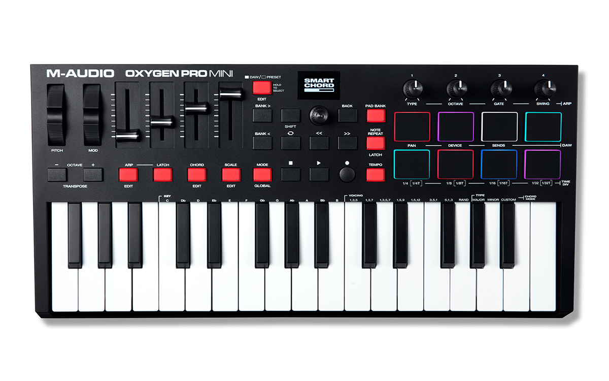 M-AUDIO OXYGEN PRO MINI MIDI KEYBOARD-hybridautomotive.com